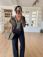 Olive green long sleeved shirt - Image 2