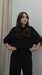 Black long sleeve cotton set - Image 3