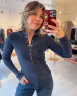 Ribbed knit long sleeve shirt - Image 2