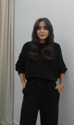 Black long sleeve cotton set - Image 2