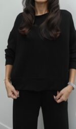 Black long sleeve cotton set - Image 4