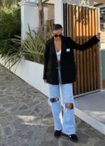 Black oversized blazer