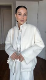 White bomber style jacket - Image 2