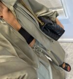 Sage green satin effect two-piece set - Image 4