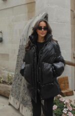 Black oversized puffer jacket