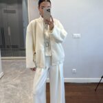 White bomber style jacket