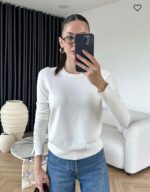 White knit top