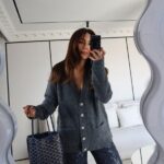 Double pocket button stone cardigan