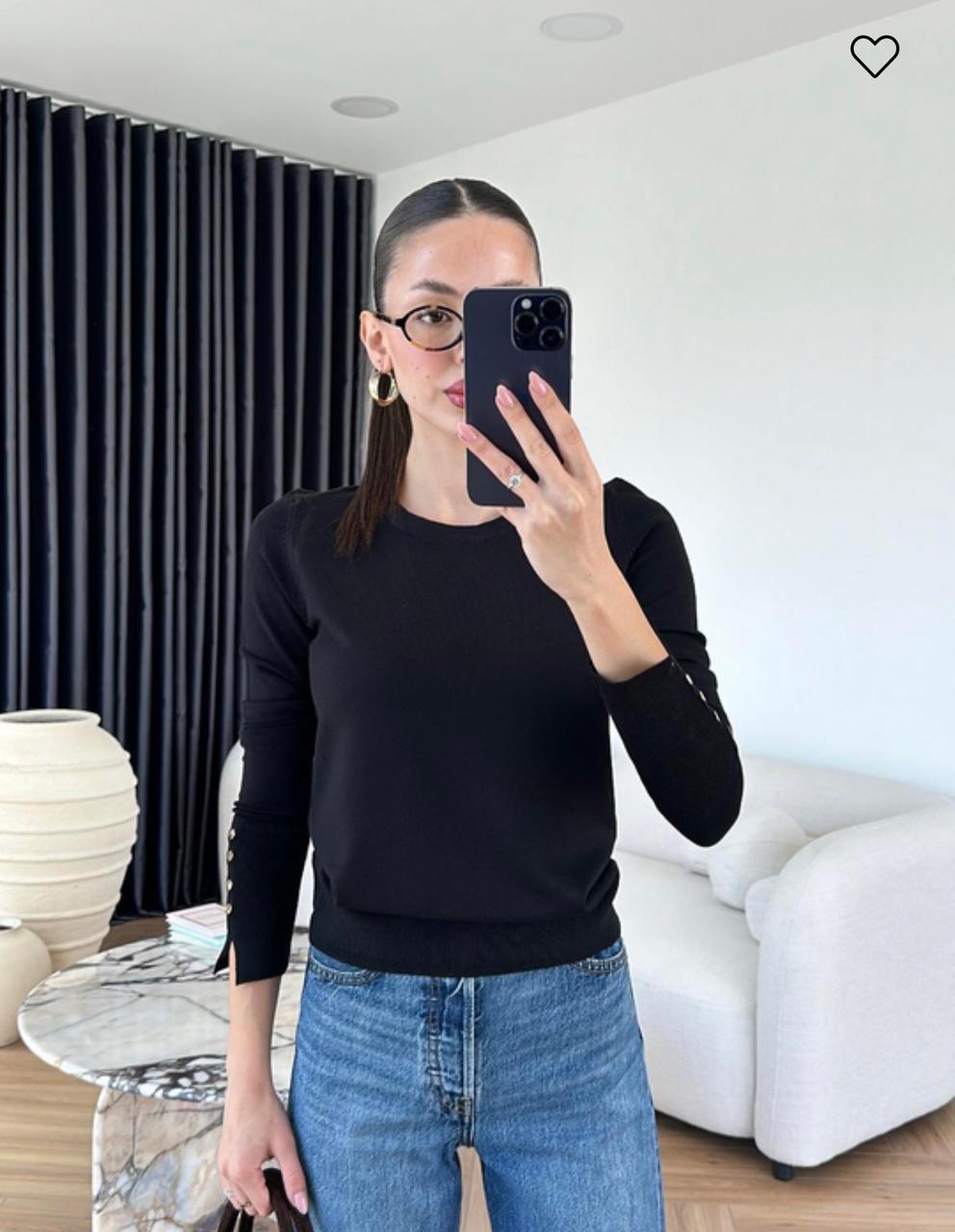 black Black knit top - Image 1