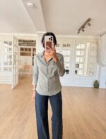 Olive green long sleeved shirt