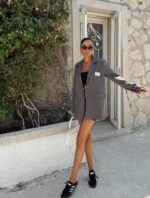 Grey oversized blazer - Image 2