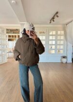 Khaki pouffer jacket - Image 4