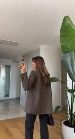 Brown oversized blazer - Image 3