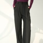Black wide leg pants