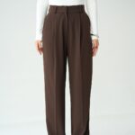 Brown wide leg pants
