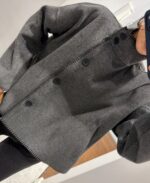 Dark grey wool-blend jacket - Image 2