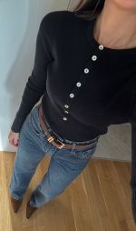 Black knit top - Image 2