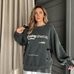 Grey oversized sweatshirt