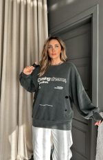 Grey oversized sweatshirt