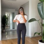 Grey oysho high waist lycra leggings