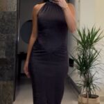 Bronze shimmer dress