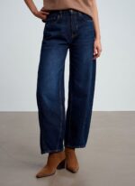 Navy Blue Baggy Jeans - Image 3