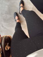 Black dotted leggings - Image 2
