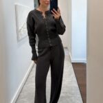 Dark Grey soft wool set