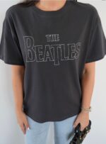 The Beatles Black Graphic T-Shirt - Image 2