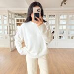 Women's White Knit Sweater