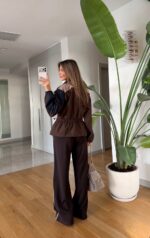 Colorblock Drawstring Waist Windbreaker Jacket - Image 2