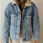 Light Wash Sherpa Lined Denim Jacket