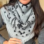 Grey wool scarf
