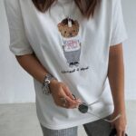 White Bear Graphic Oversized T-Shirt