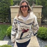 Abstract Pattern Fleece Sweater