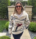 Abstract Pattern Fleece Sweater