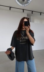 Monaco Club Black Graphic T-Shirt - Image 2