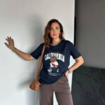 Navy California Bear Graphic T-Shirt