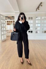 Black High Waist Pants