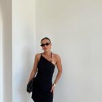 Black One Shoulder Mini Dress