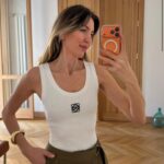 Loewe White Ribbed Logo Tank Top