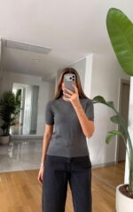 Dark Grey Short Sleeve T-Shirt - Image 2