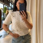 Cream Cable Knit Sweater