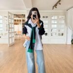 Striped Button-Up Shirt