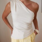 White One Shoulder Top