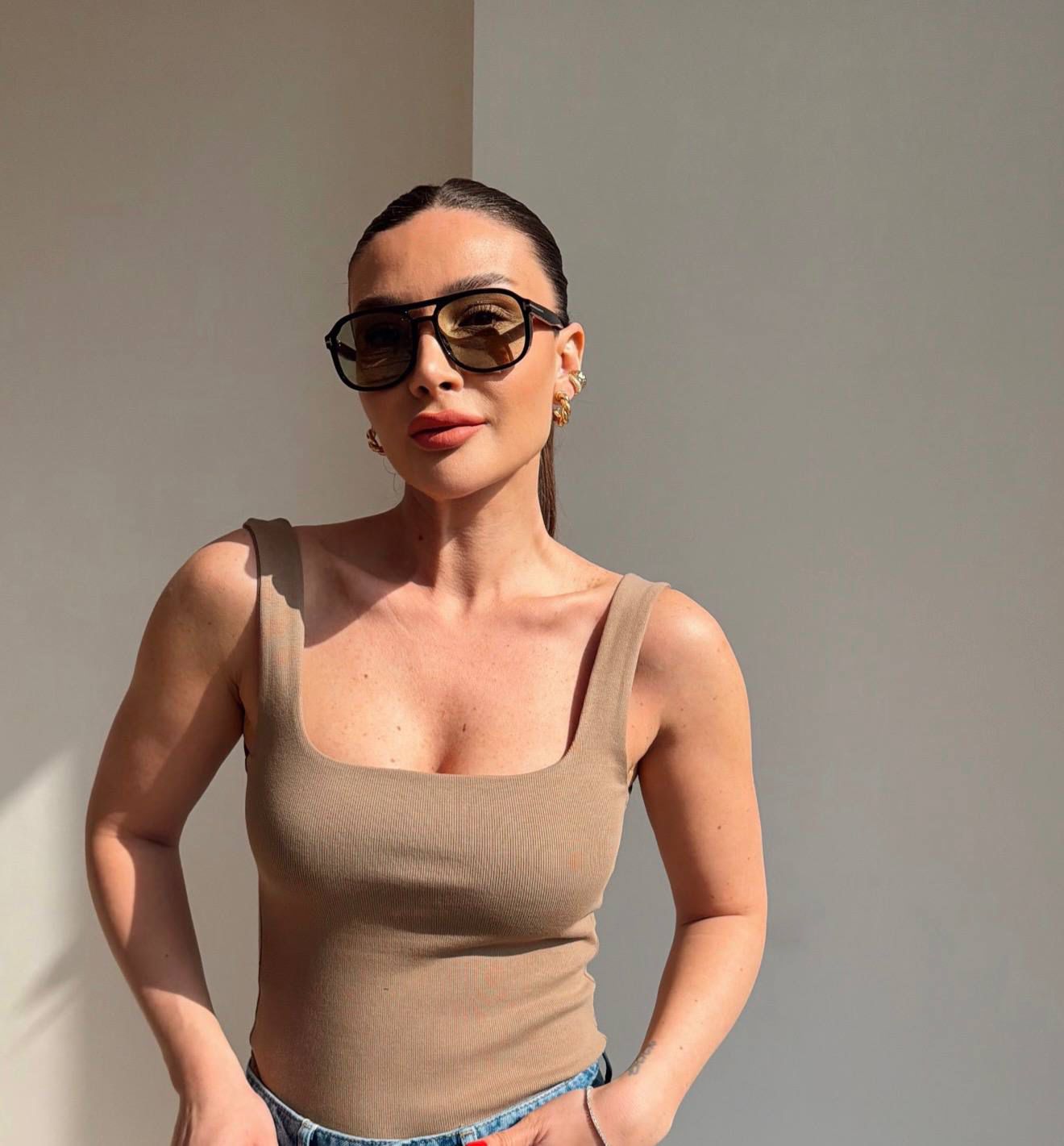 WhatsApp Image 2026-02-27 at 10.12.24 AM Beige Tank Top - Image 1