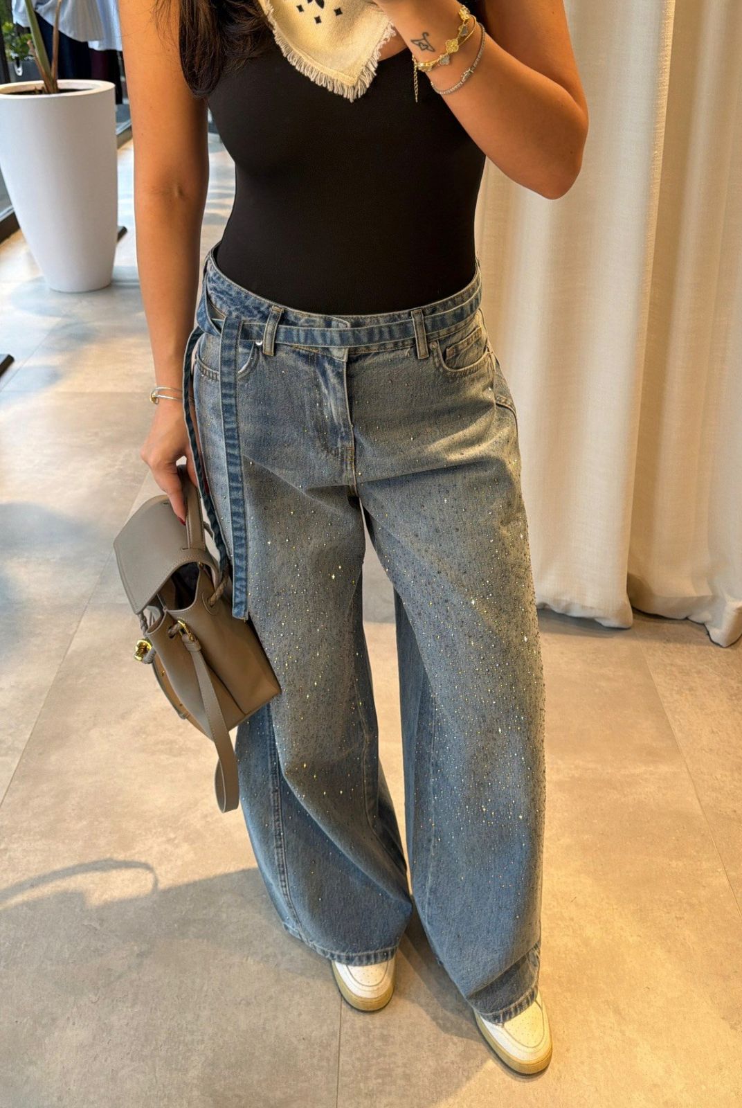 WhatsApp Image 2026-02-27 at 10.30.22 AM High Waist Wide Leg Blue Jeans - Image 1