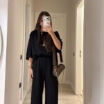 Black Wide Leg Loungewear Set