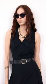 Black Wide Leg Jumpsuit - Image 2