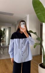 Colorblock Button-Up Shirt - Image 4